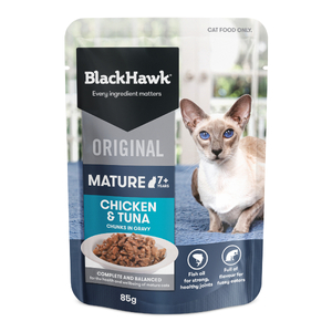 BlackHawk Cat Mature 7+ Chicken & Tuna 85g x 12