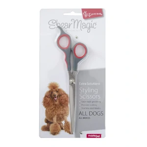 Shear Magic Styling Scissors shear magic styling scissors, dog grooming scissors, pet grooming tools, stainless steel dog scissors, dog coat trimming, pet grooming accessories, shear magic dog scissors, pet scissors, grooming shears for dogs, home dog grooming