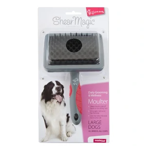 Shear Magic Moult Brush Large shear magic moult brush, shear magic brush large, dog moulting brush, shedding brush for dogs, rubber grooming brush, dog hair remover, pet deshedding tool, border collie shedding brush, labrador deshedding brush, yours droolly brush, pet grooming tools