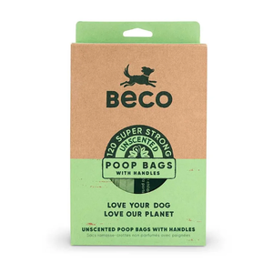 Beco Unscented Poop Bags with Handles 120pk
