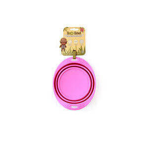 Beco Collapsible Travel Bowl Pink Sml