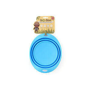 Beco Collapsible Travel Bowl Blue Sml