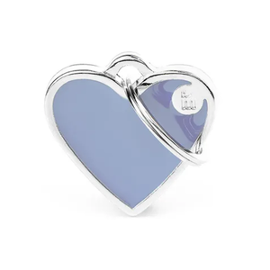 My Family ID Tag Basic Handmade Heart - Lilac