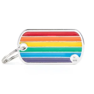 Pet ID Tag Rainbow Military