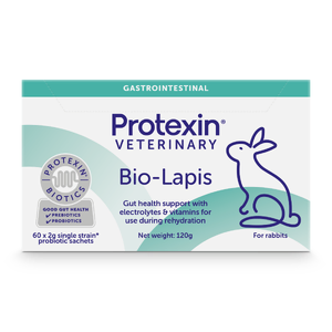 Protexin Bio-Lapis for Rabbits 60 x 2g Sachets dehydration, small animal, small animal dehydration, rabbit, dehydrated rabbit