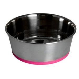Rogz Slurp Stainless Steel Bowl - Large (Pink) 