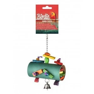 Birdie Foraging Barrel of Surprises Toy 15x7cm