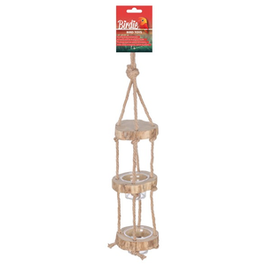 Birdie Naturals 3 Tier Java Trunk Feeder 26 x 10cm Birdy Naturels three Tier Java Trunk Feeder 26 x 10cm