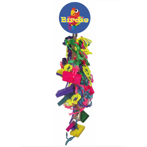 Birdie Large Wood and Wicker Hanger
