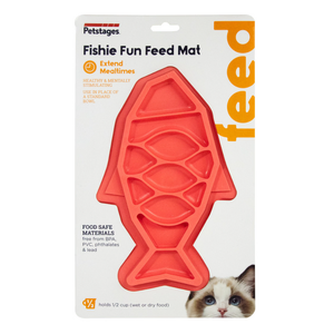 Petstages Fishie Fun Feed Mat Cat Pink