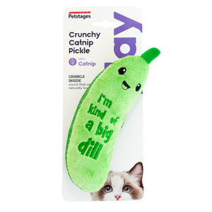 Petstages Crunchy Catnip Pickle Kicker