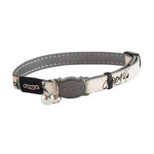 Rogz Glowcat Safety Release Collar Black Cat Sml