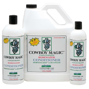 Cowboy Magic Demineralizer Rosewater Conditioner rosewater herbal conditioner, mineral buildup remover, horse conditioner, pet conditioner, hard water hair treatment, detangling conditioner, sun fade brightener, equine grooming, livestock conditioner, human and animal hair care