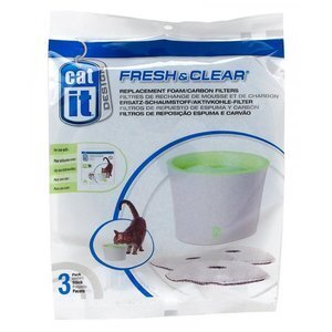 Catit Fresh & Clear Pet Foam Carbon Cartridges 3 pack