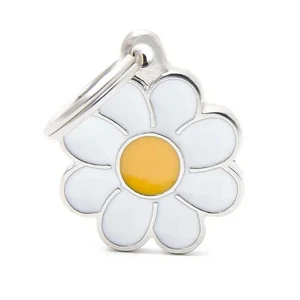 Pet ID Tag Charm Daisy Big