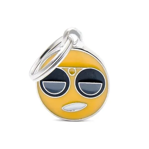 Pet ID Tag Charm Emoticon Cool   