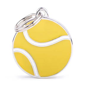 My Family ID Tag Charm - Tennis Ball Large
