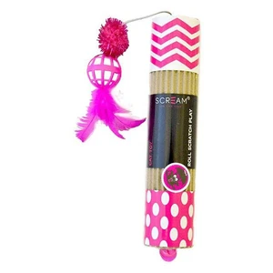 Scream Cardboard Roller Cat Toy 24cm 