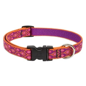 Lupine 15-25" Medium Dog Collar Alpen Glow 3/4 inch thick, Adjustable 9-14 inches