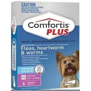 Comfortis Plus Dog 2.3-4.5kg Pink 6 pack