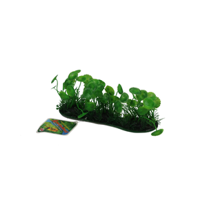 Amazon Jungle Banana Lilly Covered Pad 27 x 10cm High Amazon Jungle Banana Lilly, artificial aquarium plant, reptile habitat décor, covered pad aquarium plant, aquatic habitat decoration, terrarium plant décor, reptile enclosure shelter, artificial water plant, aquarium hiding spot