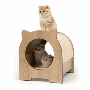 Catit Vesper Minou - Cat Home w/ Scratcher Roof