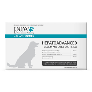Paw Hepatoadvanced for Medium and Large dogs 30 pack