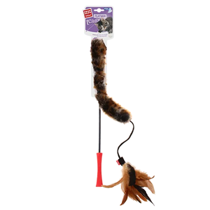 GiGwi Feather Teaser Wand - Natural