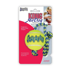 KONG Airdog Squeaker ball with rope Medium  AST21