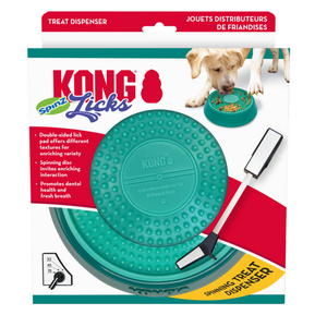 Kong Licks Spinz Large Aqua