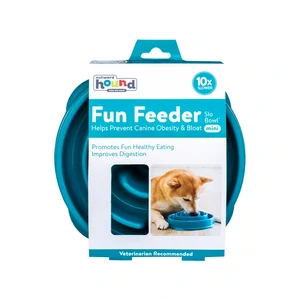 Outward Hound MINI Fun Feeder Teal Outward Hound mini teal feeder, mini slow feeder bowl, dog slow feeding bowl, teal fun feeder, Outward Hound Slo Bowl mini, small dog digestion bowl