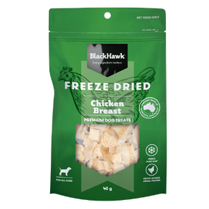 Black Hawk Freeze Dried Chicken Dog Treats 40g blackhawk chicken dog treats, black hawk chicken treats, blackhawk freeze dried chicken, black hawk freeze dried dog treats, blackhawk chicken 40g, chicken breast dog treats, natural chicken dog treats, raw chicken dog snacks, freeze dry chicken dog treat