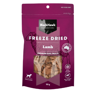 Black Hawk Freeze Dried Lamb Dog Treats 50g blackhawk dog treats, black hawk treats, blackhawk lamb treats, black hawk lamb dog treats, freeze dried lamb treats, freeze dry lamb dog treats, blackhawk dog food treats, black hawk pet treats, blackhawk lamb 50g, natural lamb dog treats, australian lam