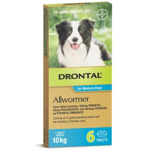Drontal 10kg Tablets pack of 6  