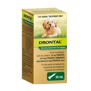 Drontal Worming Suspension 30ml for puppies 