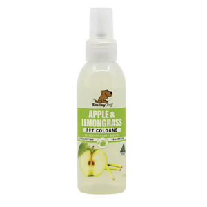 Smiley Dog Apple & Lemongrass Pet Cologne 125mL smiley dog apple cologne, smiley dog lemongrass cologne, smiley dog apple lemongrass spray, apple dog perfume, lemongrass dog deodorant, smiley dog pet cologne, apple dog cologne australia, lemongrass pet fragrance spray, biodegradable dog spray, smiley d