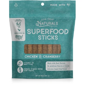 Dog Treat Naturals Chicken and Cranberry Superfood Sticks 170g