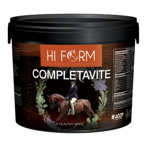 Hi Form CompletaVite Daily Multivitamin for Horses completavite horses australia, complete vitamin supplement horses, pasture based horse vitamin, horse daily mineral supplement powder, equine amino acid supplement, horse omega 3 supplement powder, horse immune health supplement daily, spelling horse supp