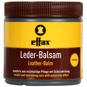 Effax Leather Balm Clear - 500mL Effax leather balm, clear leather conditioner, equestrian leather care, saddle leather balm, bridle leather conditioner, beeswax leather balm, tack care products, leather protection balm