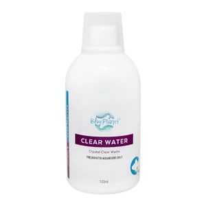 Blue Planet Clear Water 500ml blue planet clear water, aquarium water clarifier, fish tank crystal clear, cloudy water treatment, blue planet crystal clear, aquarium water conditioner, freshwater aquarium cleaner, pond water clarifier, fish tank maintenance, aquarium filter cleaner