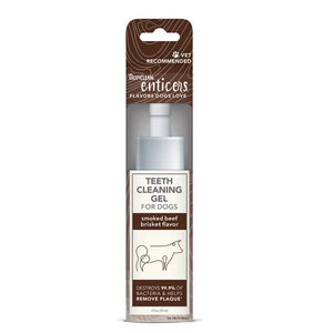TropiClean Enticers Teeth Cleaning Gel For Dogs - Smoked Beef Brisket 59ml