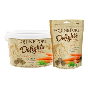 Equine Pure Delights Carrot and Mint with Turmeric and chia