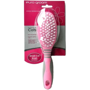 Euro Groom Cat Brush White Nylon Bristle