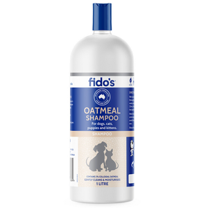 Fidos Oatmeal Shampoo 1L shampoo, oatmeal shampoo, dog shampoo, cat shampoo, oat shampoo, sensitive shampoo, pet shampoo, skin shampoo, sensitive skin 
