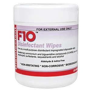 F10 Disinfectant Wipes pack of 100