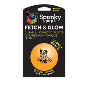 Spunky Pup Fetch & Glow Medium Ball