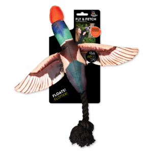Spunky Pup Fly & Fetch Duck DISC  spunky pup, duck dog toy, bungee, launch, throw, play, dog toy