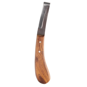 Professional Hoof Knife Right Handed Single Edge Wooden Handle