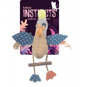 Furkidz Instincts Burlap Bird Cat Toy