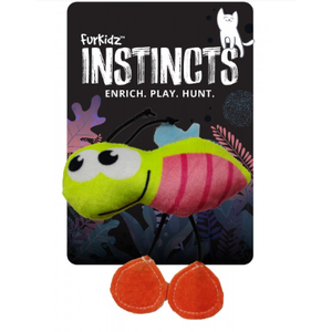 Furkidz Instincts Friendly Bee Cat Toy